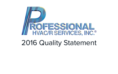 Pro HVACR Quality Statement
