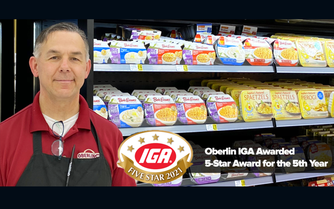 oberlin IGA awarded 5 start award